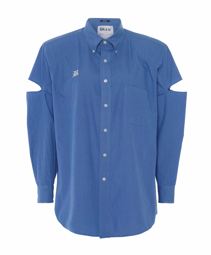 Blouse blauw