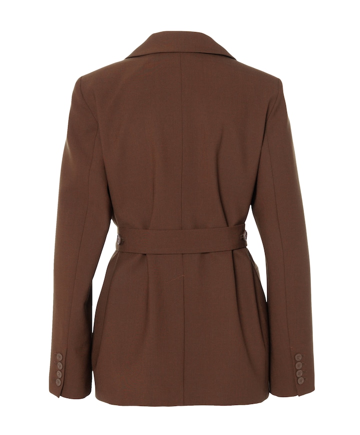 Dames blazer bruin
