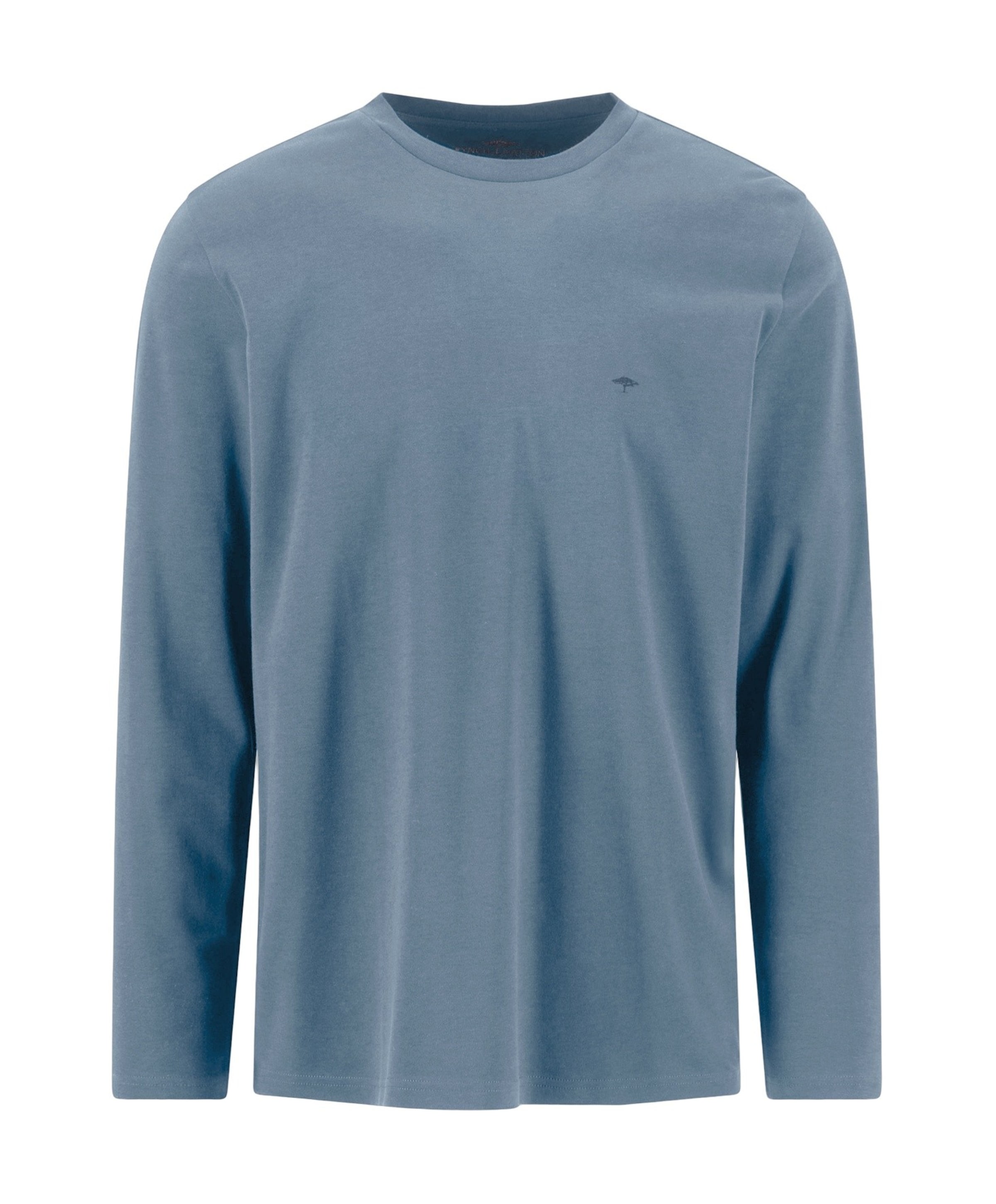Heren longsleeve blauw