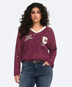 Dames top bordeaux