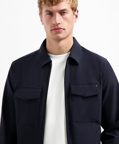 Heren overshirt blauw