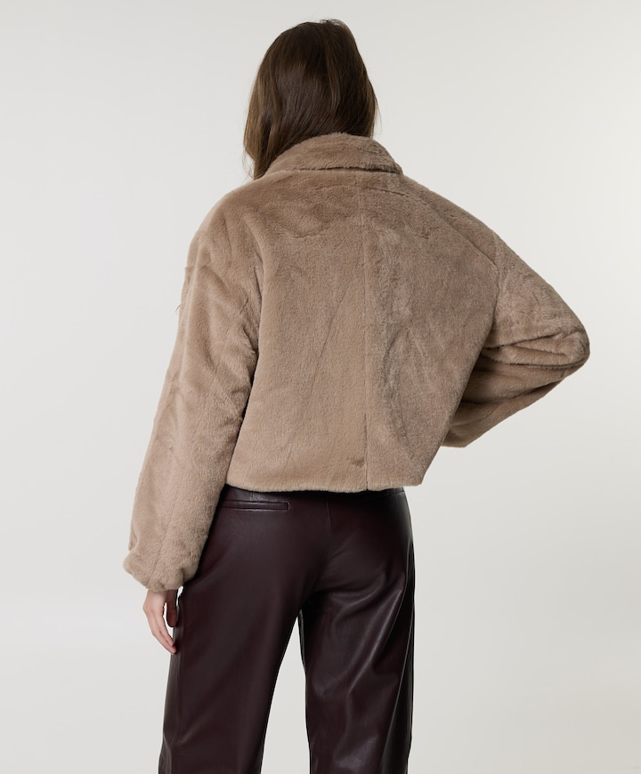 Dames jas beige