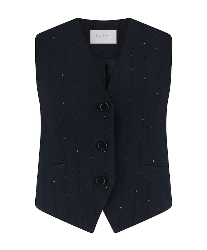 Dames gilet blauw