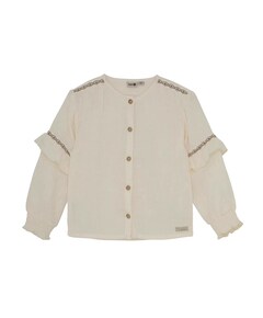 Blouse lange mouw ecru