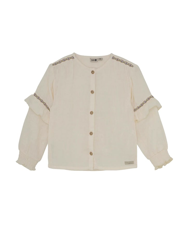 Blouse lange mouw ecru