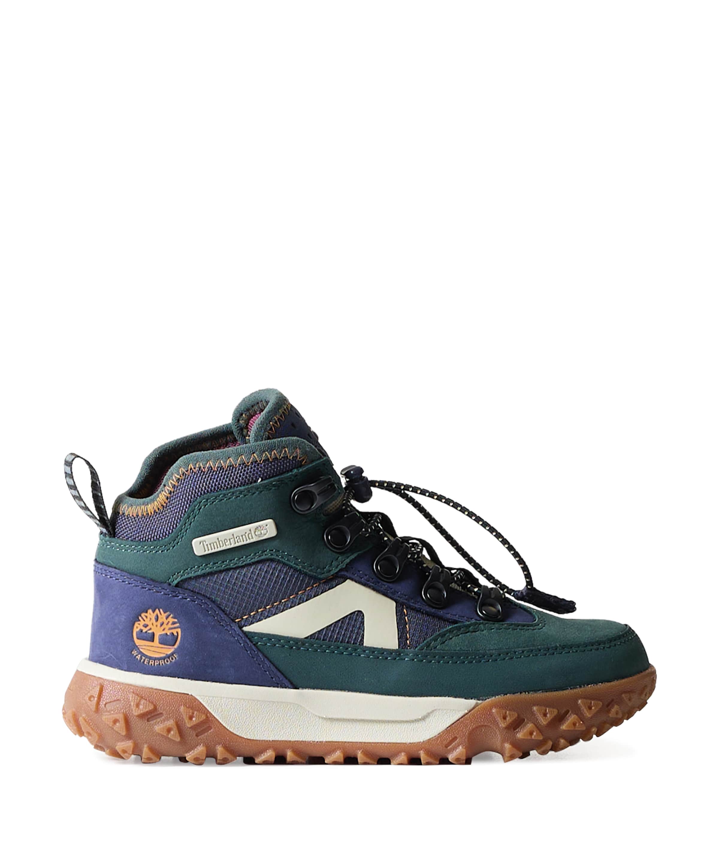 GreenStride Motion 6 MID BUNGEE WATERPROOF SNEAKER jongens veterschoenen groen