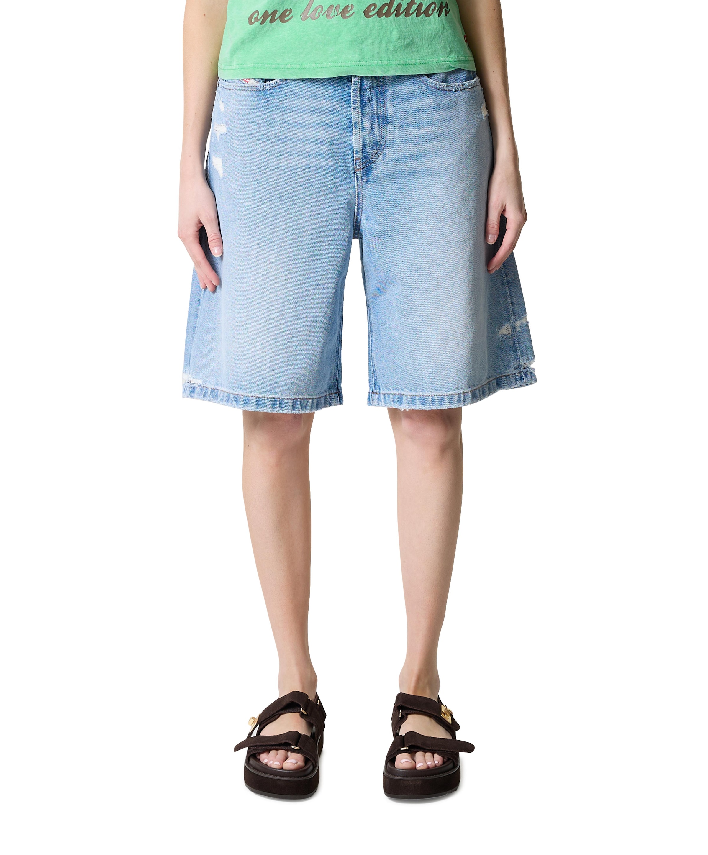 DE-SIRE-SHORT SHORTS dames korte broek blauw