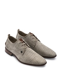 Greg braid heren veterschoenen beige