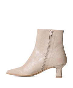 dames enkellaarzen beige