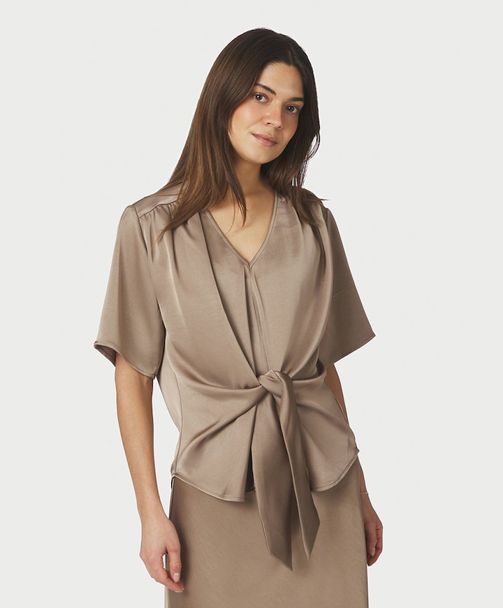 Dames blouse beige