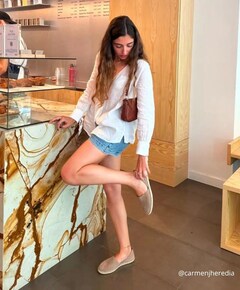 CARMEN SERRAJE dames espadrilles bruin