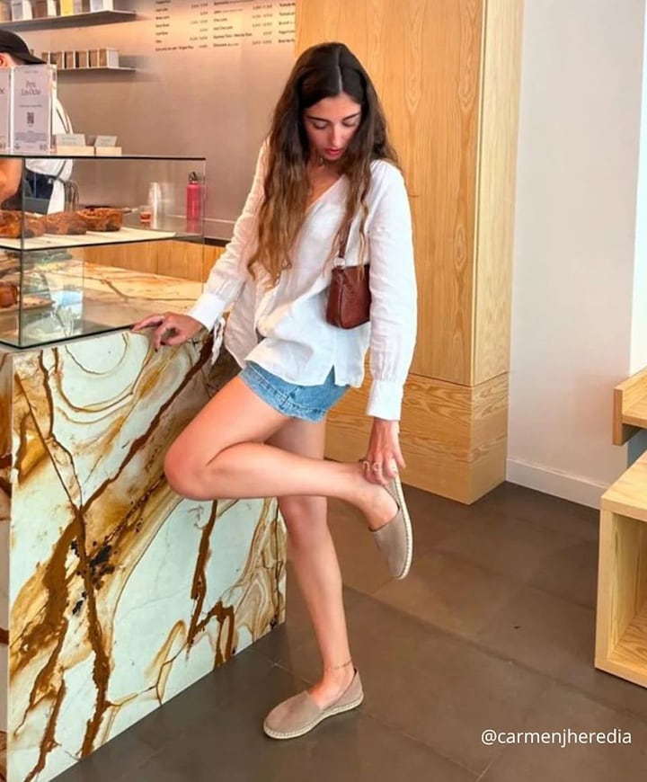 CARMEN SERRAJE dames espadrilles bruin