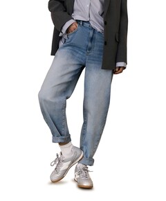 Loose fit hw broek blauw