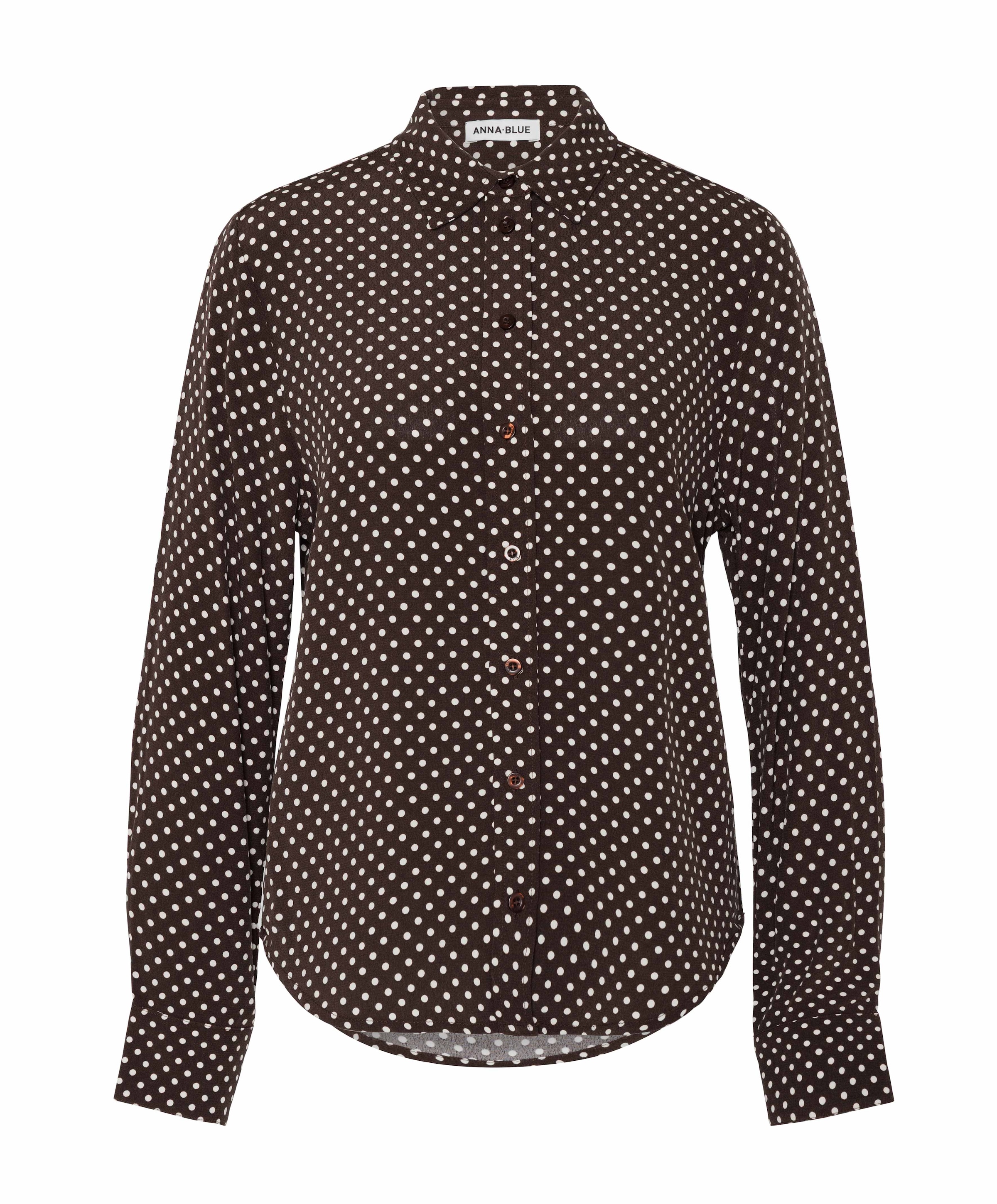 Dames blouse bruin