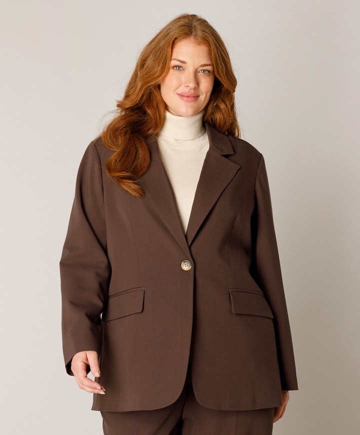 Dames blazer bruin