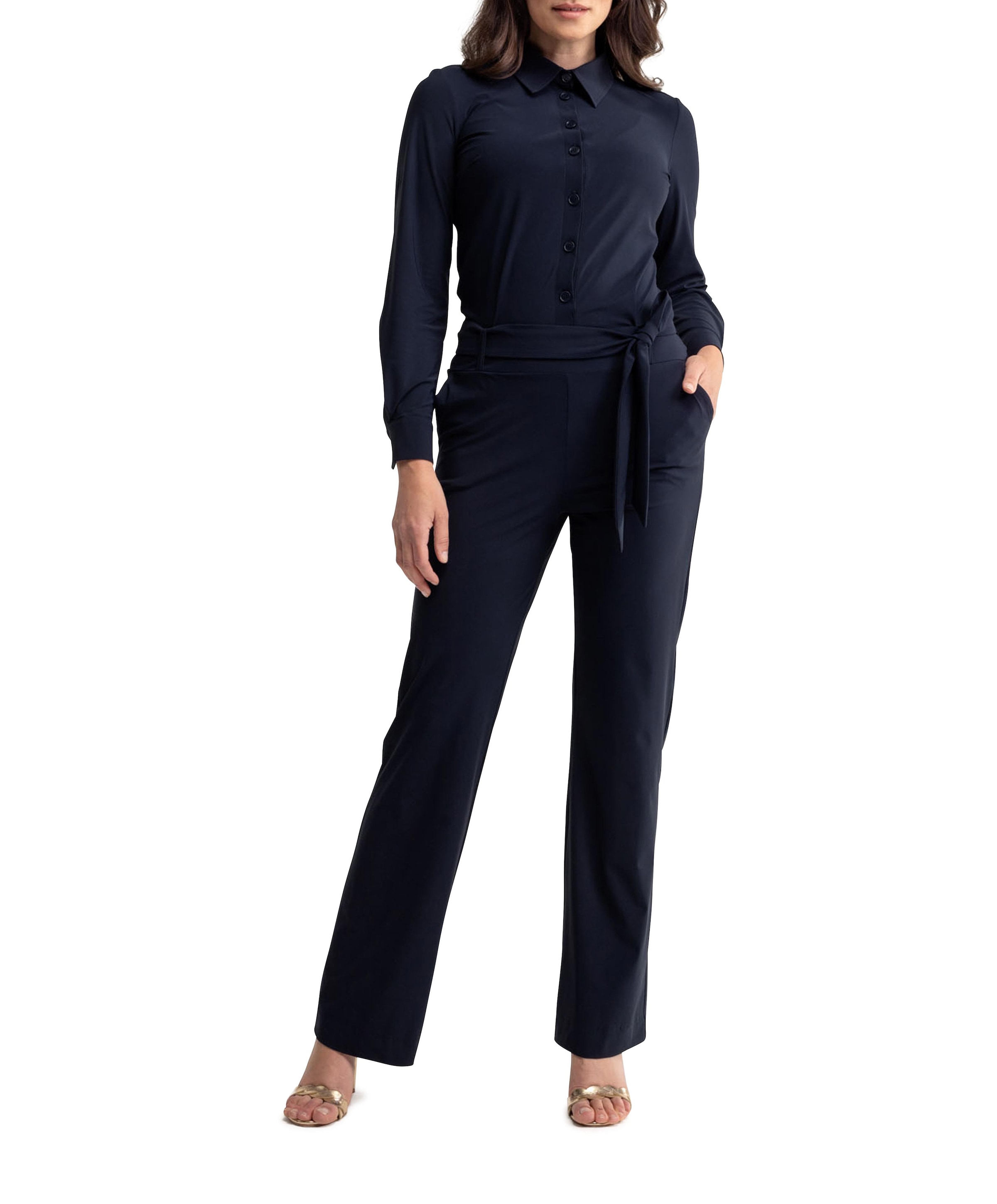 Angel LS jumpsuit blauw