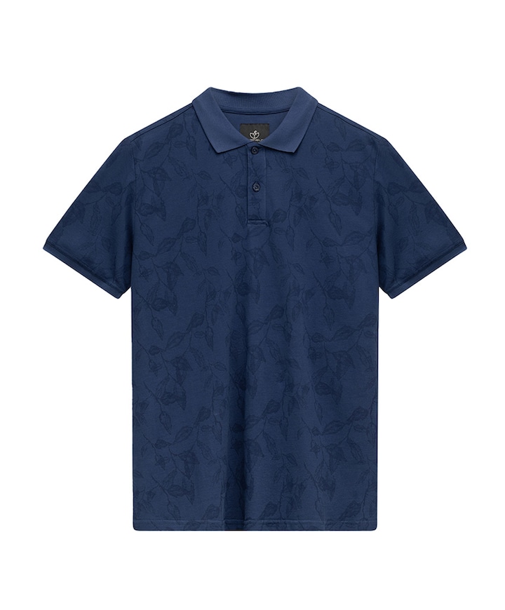 Heren polo blauw