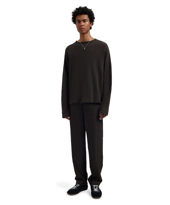 Slim Elasticated Pant heren pantalon bruin