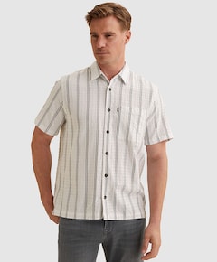 Heren overhemd korte mouw wit