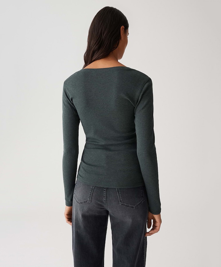 Dames longsleeve groen