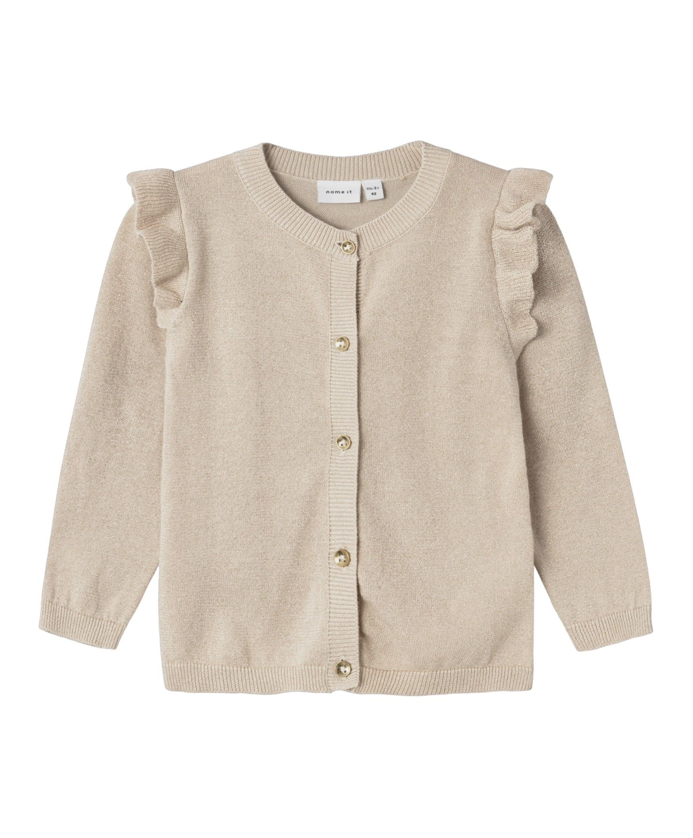 Meisjes vest beige