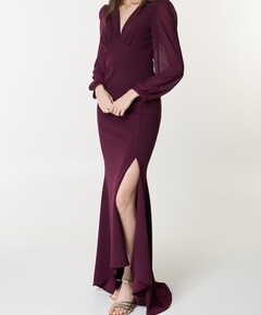 Dames jurk bordeaux