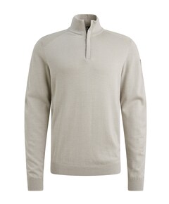 Heren trui met rits grijs