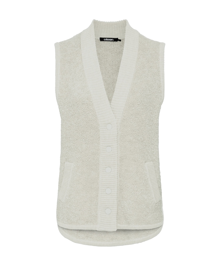 Dames vest beige