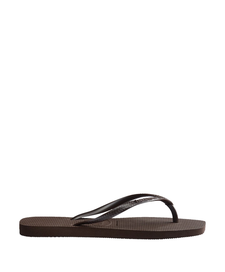 HAV. SLIM SQUARE dames slippers bruin
