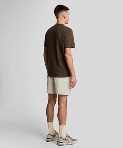 Plain swim short heren zwembroek beige