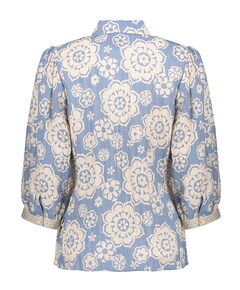 Dames blouse blauw