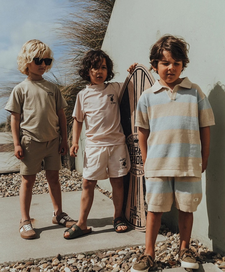 jongens korte broek beige