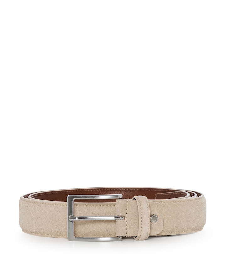 Heren riem beige