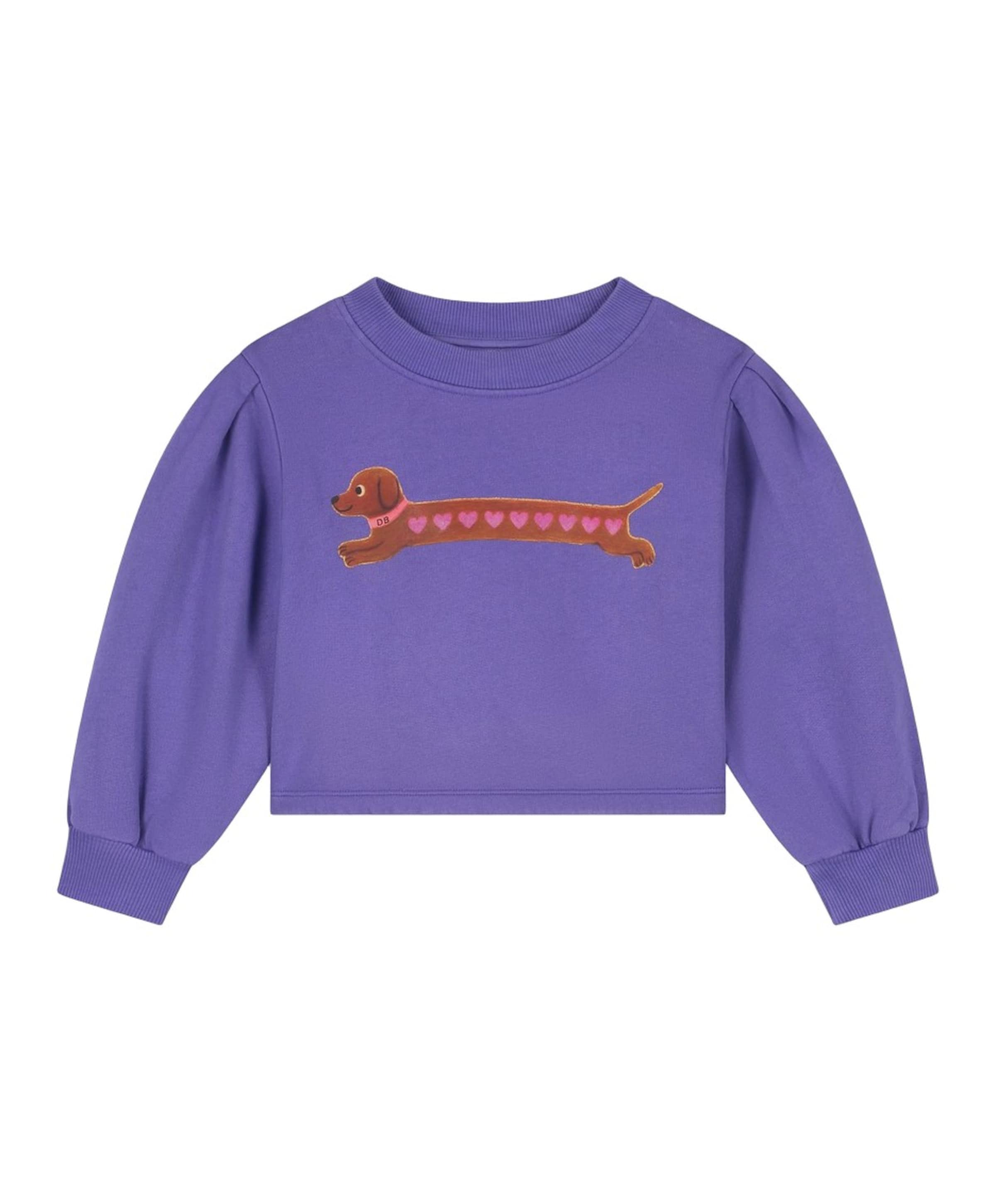 Meisjes sweater paars