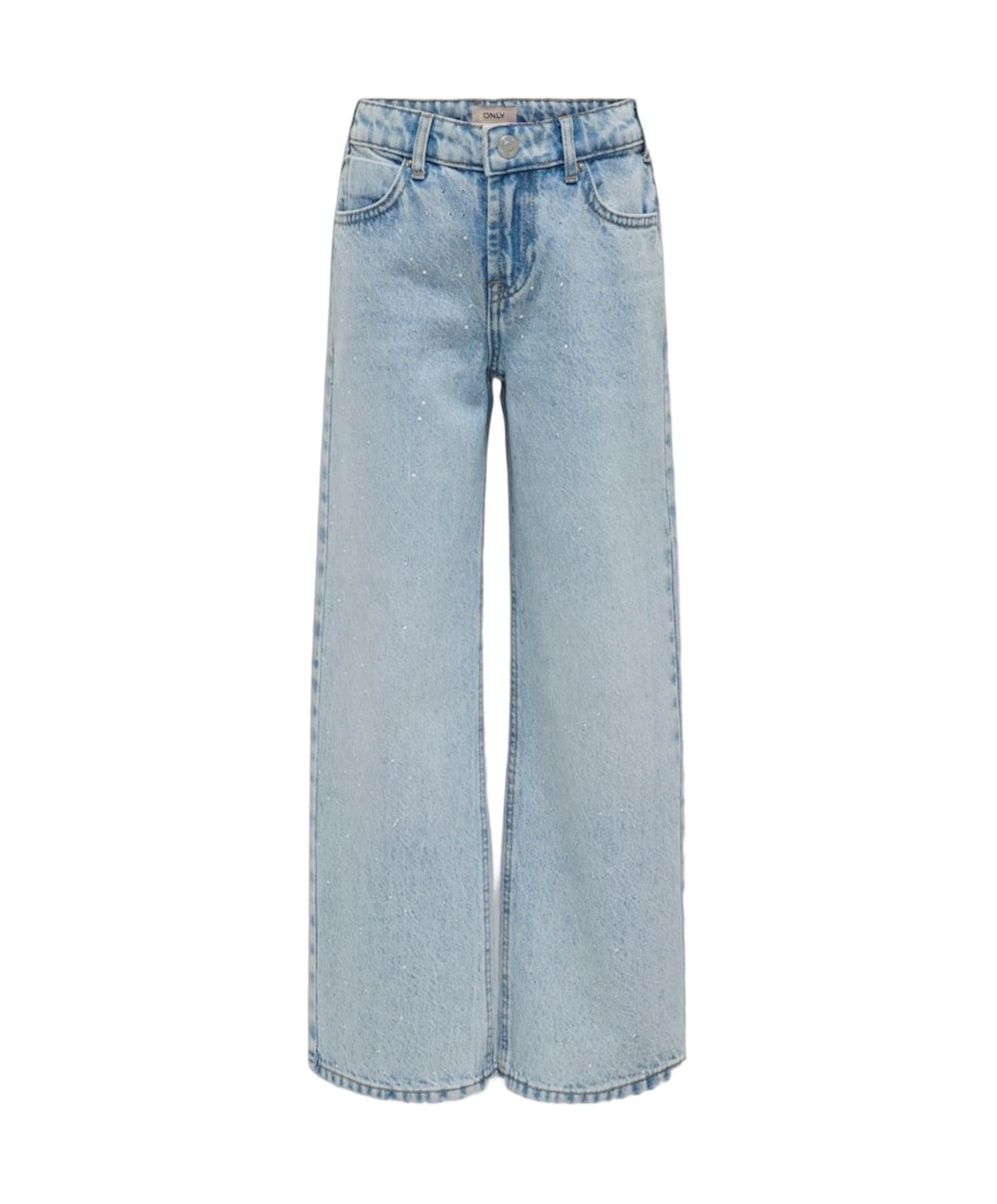 KOGCOBAIN RHINESTONE WIDE DNM AZG meisjes jeans blauw