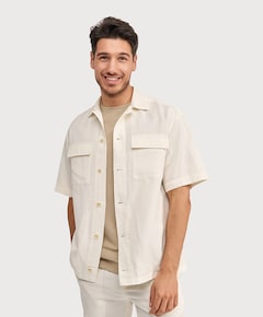 Heren overshirt ecru