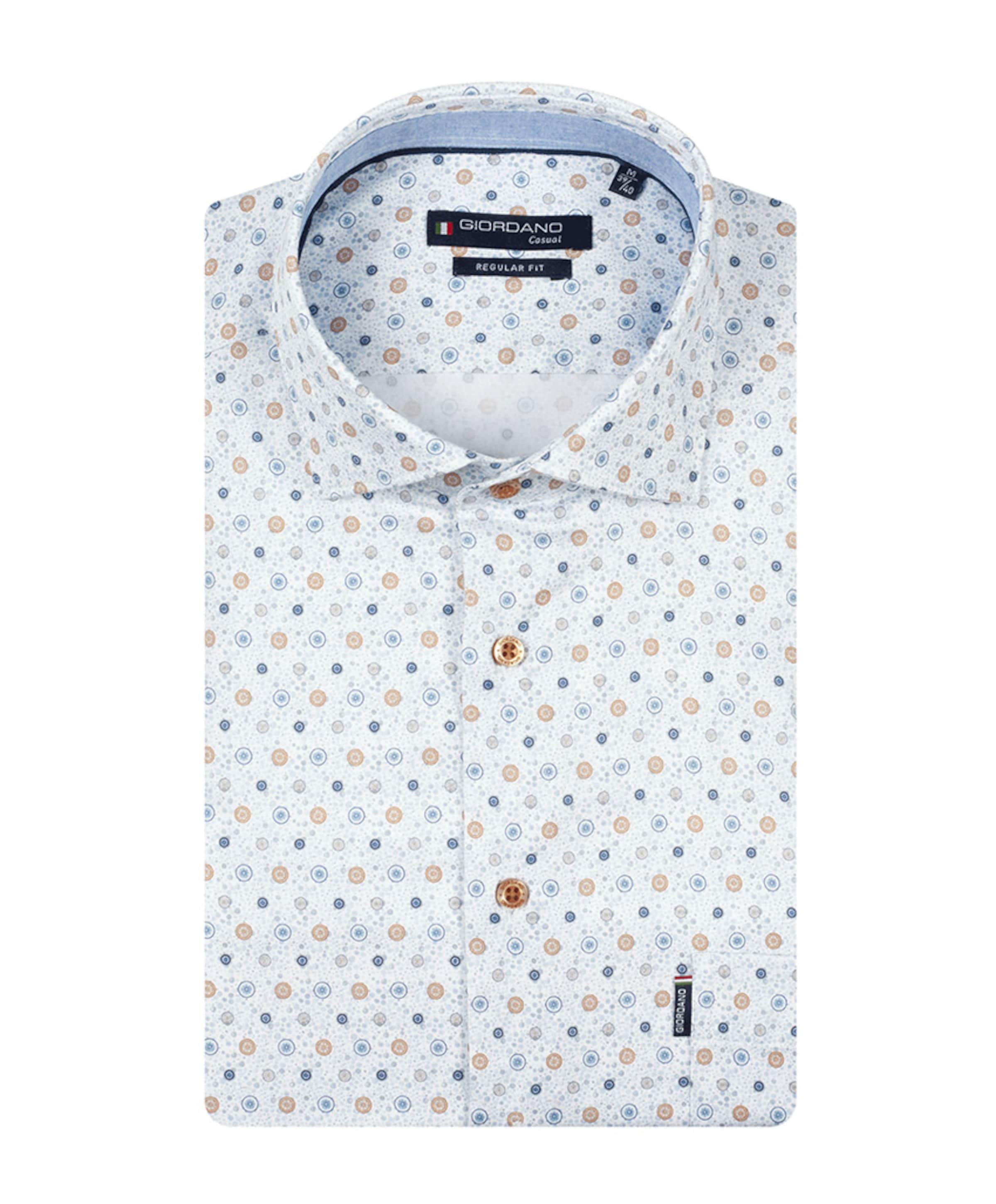 Heren overhemd lange mouw blauw