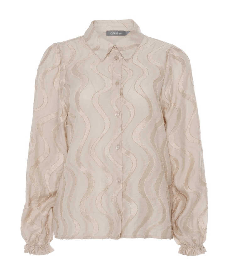 Dames blouse beige