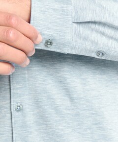 Heren overhemd lange mouw blauw