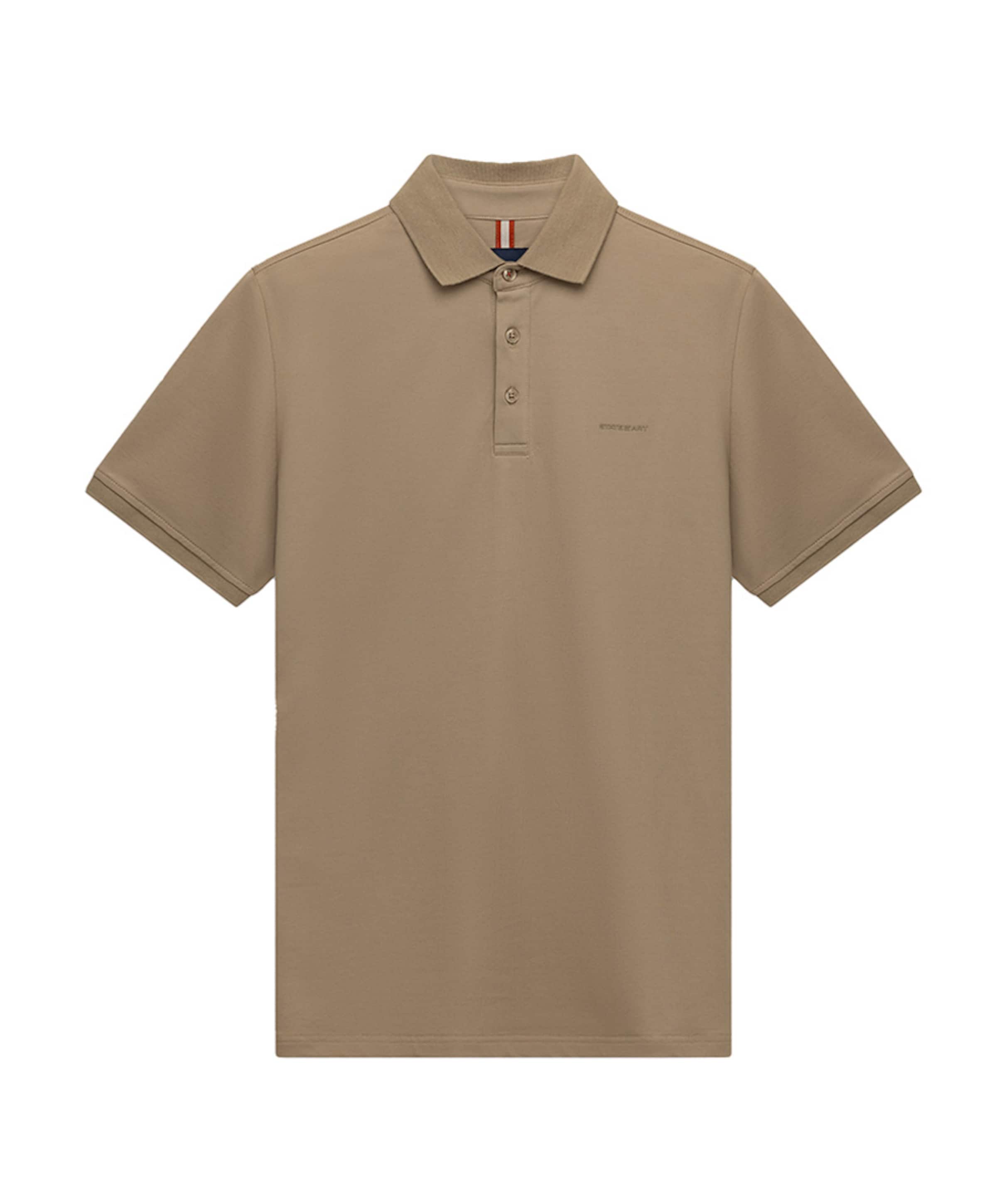 Heren polo beige