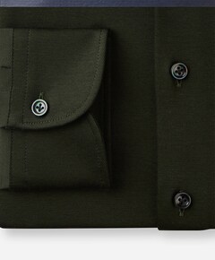 Heren overhemd lange mouw groen