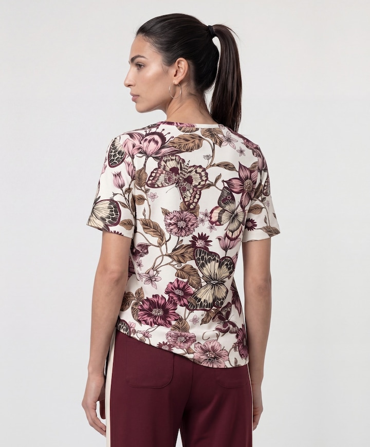 Dames T-shirt ecru
