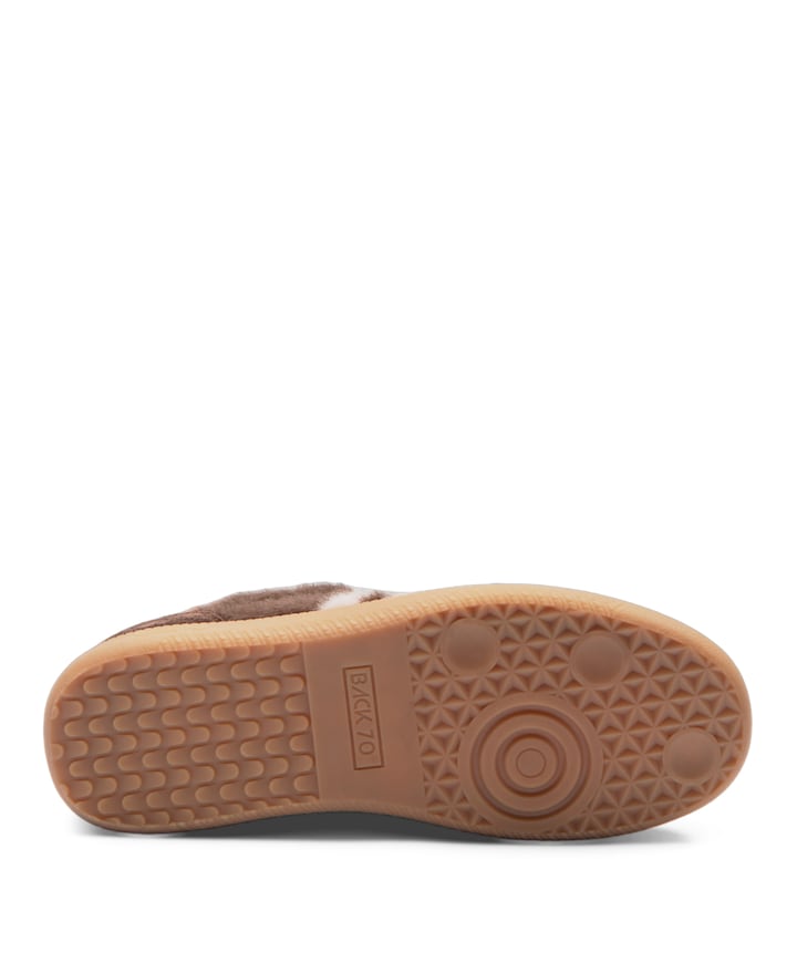 MOHAIR dames sneakers bruin