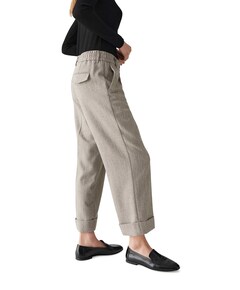 Meeri herringbone pantelon grijs