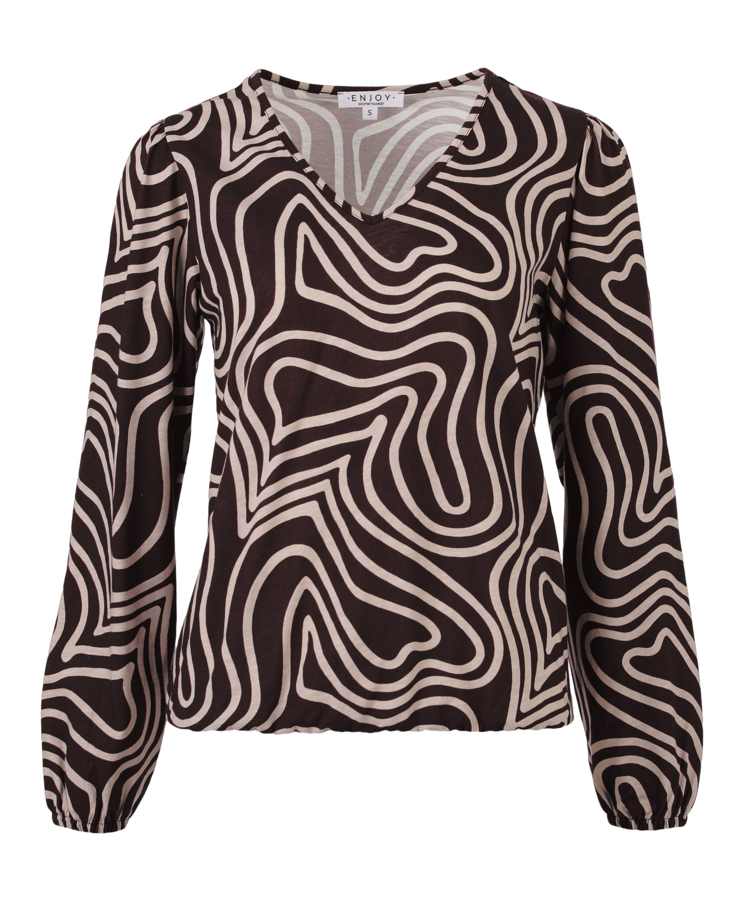 Dames blouse bruin