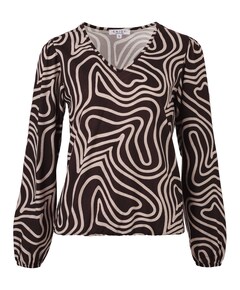 Dames blouse bruin