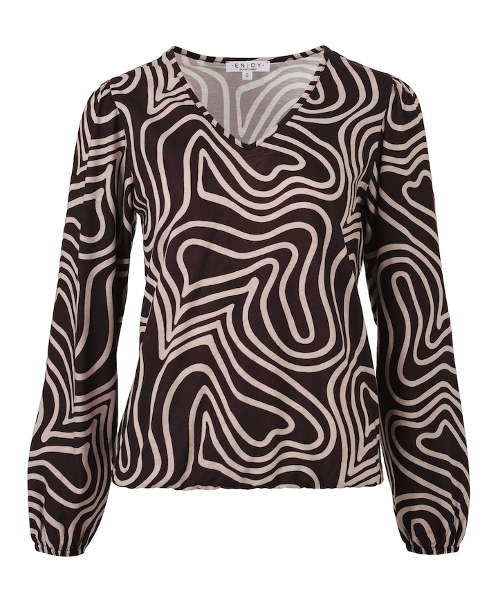 Dames blouse bruin