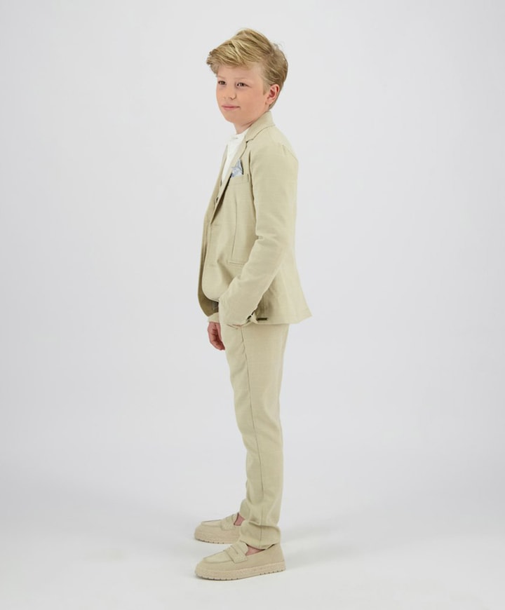 Jongens colbert beige