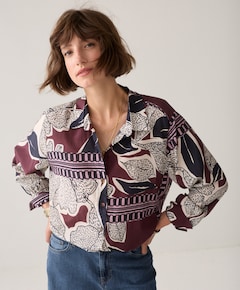 Dames blouse bordeaux