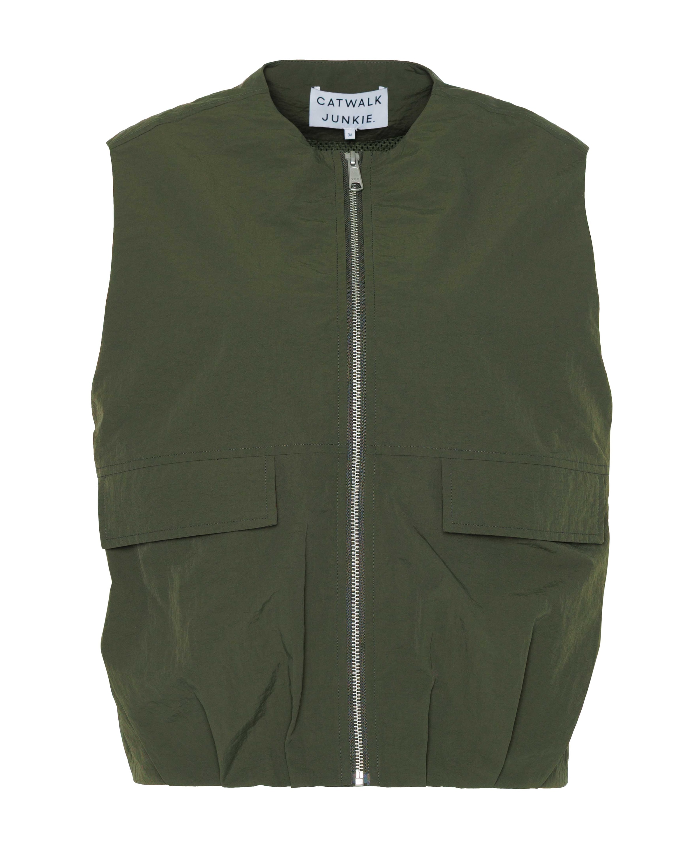 Dames gilet groen
